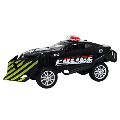 Çek Bırak Kar Küreme Polis Aracı Siyah