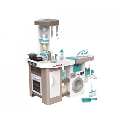 Smoby Tefal 2in1 Sesli Çamaşır Makineli Mutfak Seti