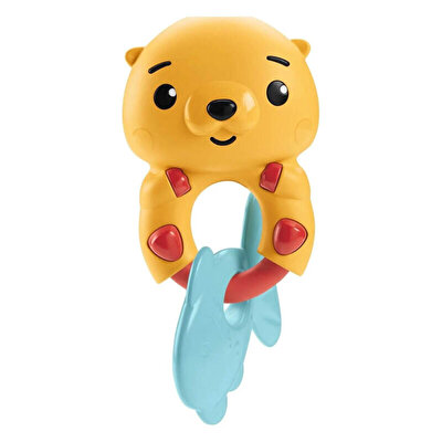 Fisher Price Eğlenceli Dostlar Dişlik ve Çıngıraklar Teething Time Otter HKD69