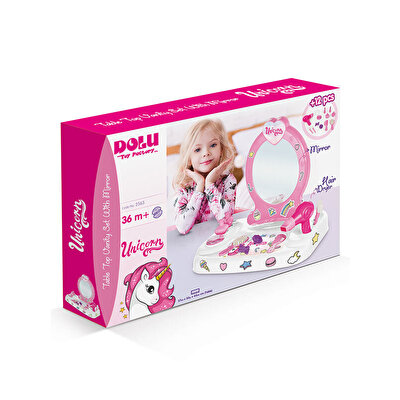 Unicorn Masaüstü Aynalı Güzelli̇k Seti̇