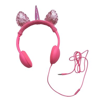 Unicorn Mikrofonlu Kulaklık Fuşya