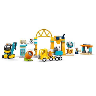 LEGO DUPLO Kasabası 3'ü 1 Arada İnşaat Sahası ve Araçları 10476