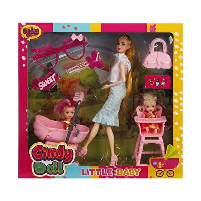 Cindy Pusetli ve Mama Sandalyeli Oyun Seti
