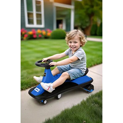 Sesli ve Işıklı Royal Swing Car Mavi