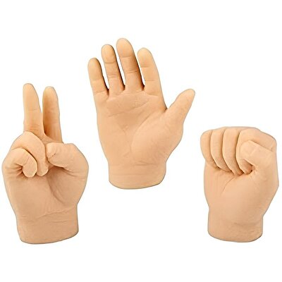 Parmak Kuklası Silikon Taş Kağıt Makas