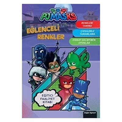Pjmasks Eğlenceli Renkler Eğitici Faaliyet Kitabı