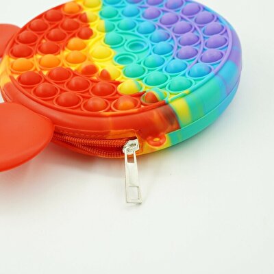 Gökkuşağı Pop It Çanta 19 cm.