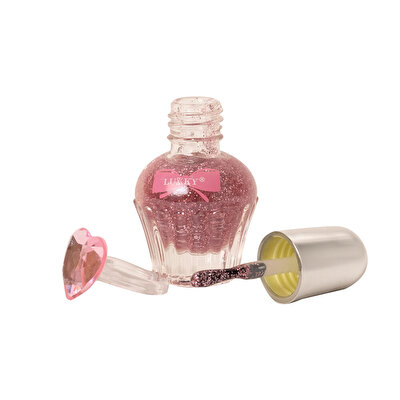 Lukky Su Bazlı Parlak Lila Konfeti Soyulabilir Oje