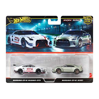 Hot Wheels 2'li̇ Premi̇um Araba Seti̇ Nissan Gt-R Nismo Gt3 ve Nissan Gt-R (R35) JBL05