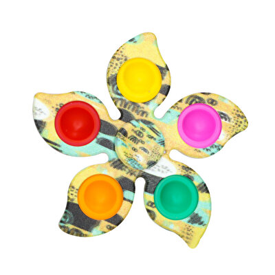 5 Parmak Yaprak Pop It Stres Çarkı