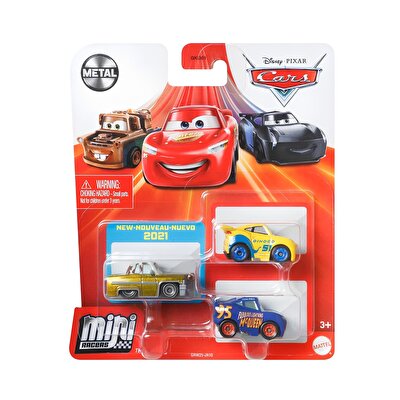 Cars Mini Karakter Arabalar Üçlü Paket GRW25