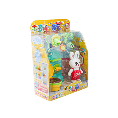 Minik Tavşan Banyoda Oyun ve Aksesuarlı Tuvalet Seti