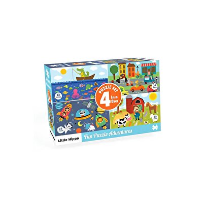 4'ü 1 Arada Puzzle Seti