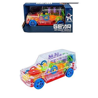 Off Road Işıklı Sesli Araba C-1A Kırmızı