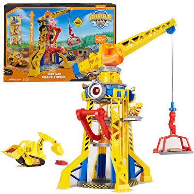 Paw Patrol Rubble & Crew Rubble Buldozer ve Bark Yard Vinç Kulesi Oyun Seti