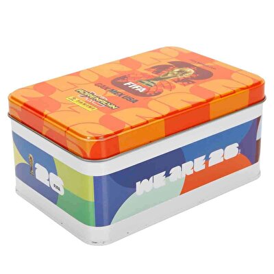 FIFA World Cup 2026 Adrenalyn XL Trading Card Metal Kutu Turuncu