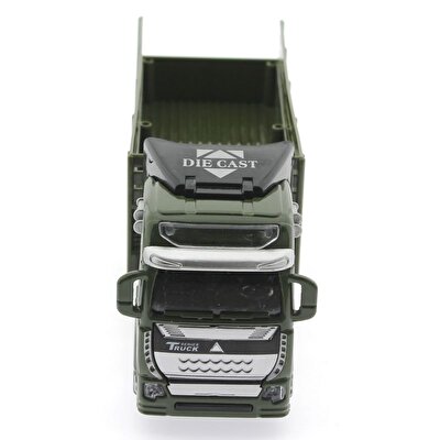 Sürtmeli Die Cast Metal Gövdeli Kamyon