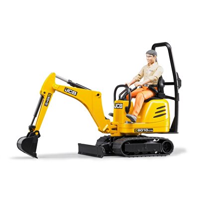 Bruder Jcb Mikro Ekskavatör 8010 Cts ve İnşaat İşçisi