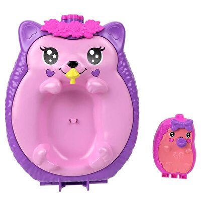 Polly Pocket Çanta Olabilen Micro Oyun Setleri Hedgehog Mom & Baby JBJ91
