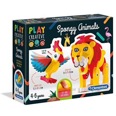 Clementoni Play Creative Sünger Hayvanlar