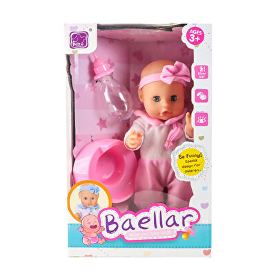 Biberonlu Bebeğim Pembe