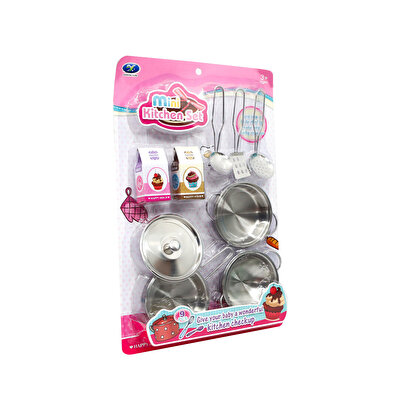 Mini Metal Mutfak Seti  9 Parça
