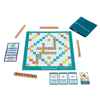 Scrabble Ahşap İkisi Bir Arada Türkçe JLJ64