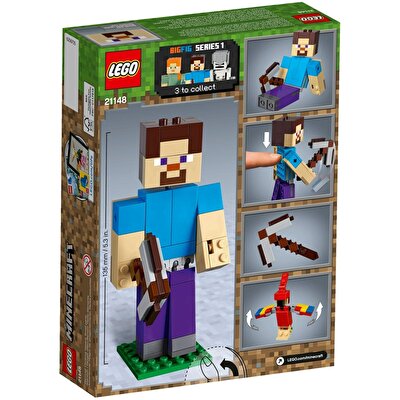 LEGO® Minecraft Papağanlı BigFig Steve 21148