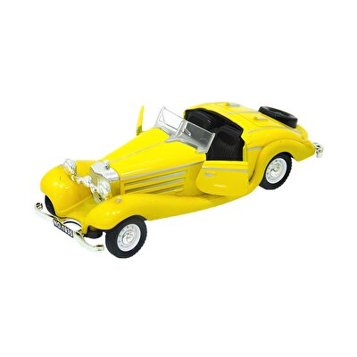 Sesli Işıklı Metal Çek Bırak Vintage Klasik Sarı