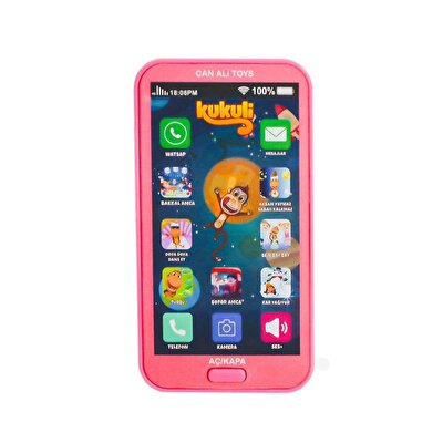 Kukuli̇ Oyuncak Telefon Pembe