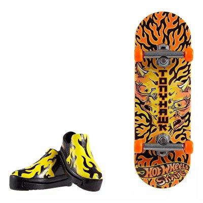 Hot Wheels Skate Parmak Kaykay ve Ayakkabı Paketleri Flame Thrower HVJ84