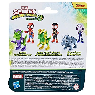 Spidey And His Amazing Friends Dino Webs Ghost-Spider ve Rhino Dino G0122