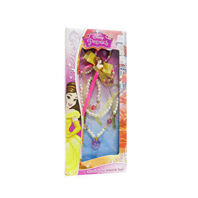 Disney Prenses Belle Asa Kolye Bileklik Seti