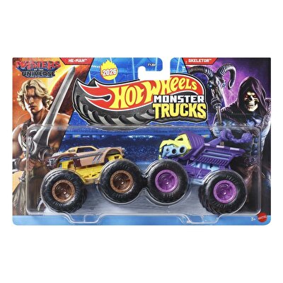 Hot Wheels Monster Trucks Güçlü İkili 1:64 Arabalar He Man & Skeletor JLV78
