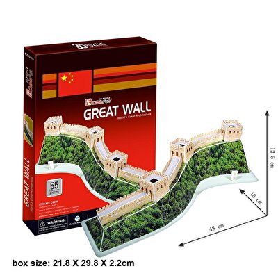 Cubic Fun 3D Puzzle 55 Parça Çin Seddi