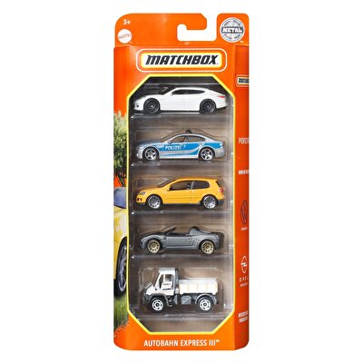 Matchbox Beşli Araba Seti Autobahn Express III HFH13