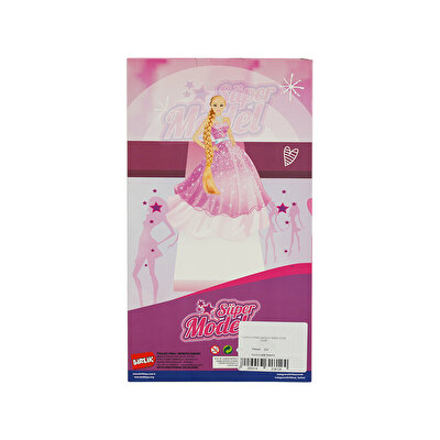 Çantalı ve Tarak Aksesuarlı Oyuncak Bebek Siyah Saçlı