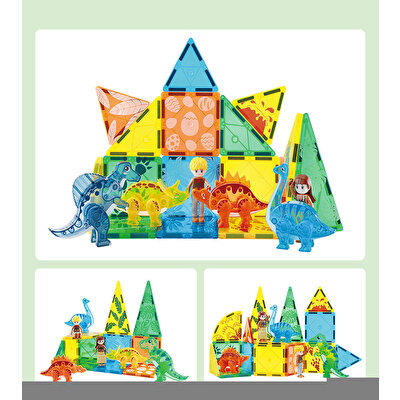 Dino Zone Manyetik Oyun Seti 49 Parça