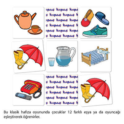 Kırkpabuç Eşyalar Hafıza Oyunu