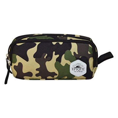 Epique Desenli Çift Bölmeli Kalem Kutusu Kamuflaj