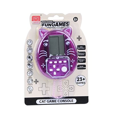 Nostaljik Tetris Oyun Konsolu Kedi Desen