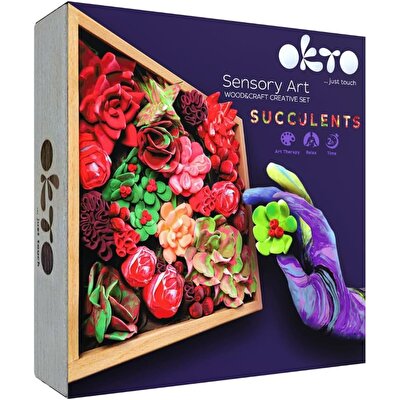 OKTO Succulents Passion 3D Duyusal Sanat Seti