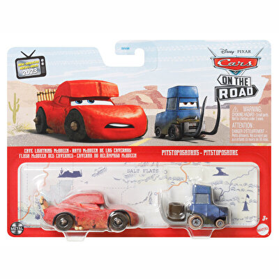 Cars İkili Karakter Araçlar Cave Lightning McQueen ve Pitstoposaurus HLH63
