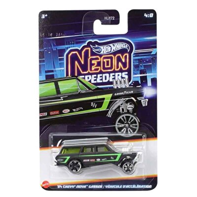 Hot Wheels Neon Speeder Arabalar 64 Chevy Nova Gasser JKX96