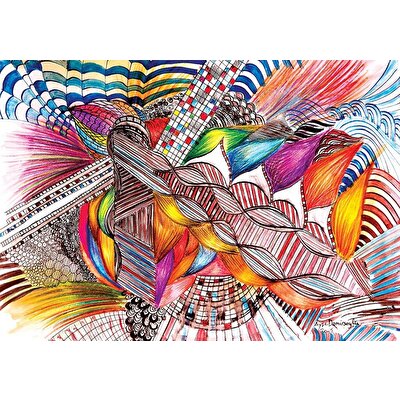 Ks Puzzle 1000 Parça Colorfull Abstract