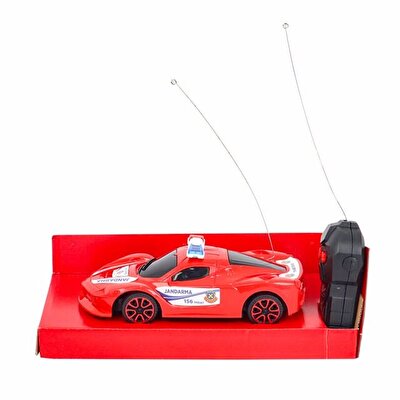 Uzaktan Kumandalı 2 Fonksiyonlu Jandarma Aracı Kırmızı