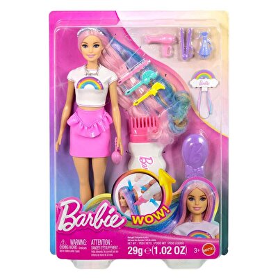 Barbie Gökkuşağı Saçlar Bebeği JJP07