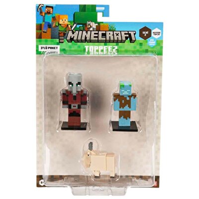 Minecraft 3D Toppeez 3'lü Figür Seti 3