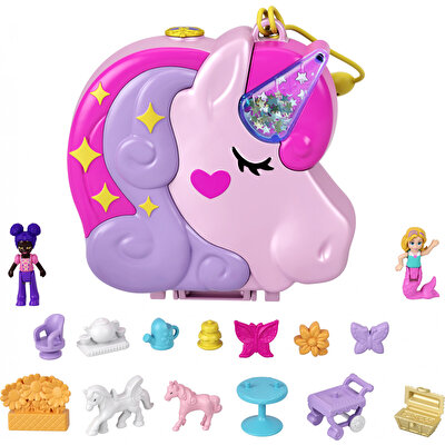 Polly Pocket ve Maceraları Oyun Setleri Unicorn Forest HCG20
