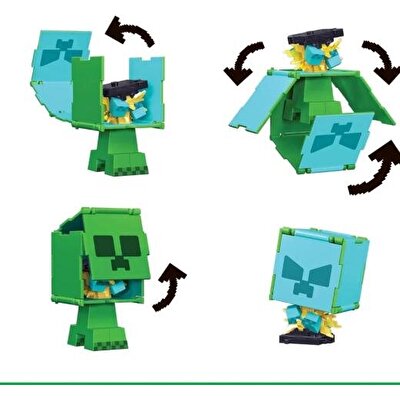 Minecraft Flipping Figs 2'si 1 Arada Figür Creeper HTL46